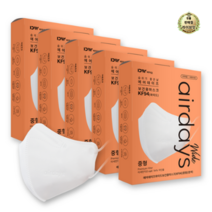 라이브잇 에어데이즈 와이드 마스크 중형 KF94, 화이트, 35개, 10개입