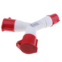 380V-415V 32A 3P + E IP44 산업용 플러그 및 소켓 방수 캠핑 캐러밴 용 비바람에 견디는, 29.5x26x6.5cm, 레드