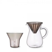 킨토 카라페 핸드드립포트 커피드리퍼 홈카페세트 300ml 600ml 더치커피기구, 카라페 세트 300ml(플라스틱필터)