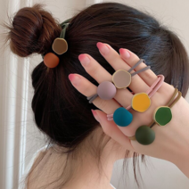 라임브릿지 파스텔 믹스 방울 머리끈 헤어끈 머리고무줄 5개세트