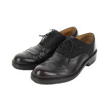 MARC JACOBS 가죽패브릭 윙팁구두 다크브라운 280