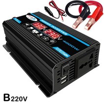 시거잭 인버터 시가잭 차량용 차량 300w 자동차 전원 변환기 충전기 12v to 110v 포트 디스플레이 듀얼 led 충전 usb 220v 전압 빠른 c7b3, b