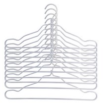OON 컬러 경량 알루미늄 옷걸이, 스페이스 실버, 10개입