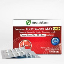 헬스팜 폴리코사놀 66.8mg 고함량 프리미엄 맥스 골드 뉴질랜드, 60정, 66.8ml