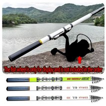 JOSBY 스피닝 텔레스코픽 낚싯대 락 카본 피더 섬유 릴 시트 3M 2.7M 2.4M 2.1M 1.8M 1.5M 휴대용 여행 보트, 보여진 바와 같이, 3.0M-화이트