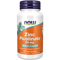 나우푸드 아연 피콜리네이트 50mg 120베지캡슐 Zinc Picolinate, 1개, 기본