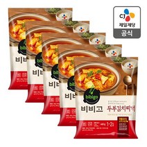 비비고 두부김치찌개, 460g, 5개