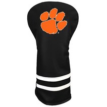 Team Golf NCAA 빈티지 드라이버 골프 클럽 헤드커버(프린트) 폼 피팅 디자인 클럽 보호를 위한 플리스 안감이 있는 레트로 디자인