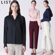 리스트 셔링 노치넥 블라우스