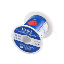 EXSO 테프론 랩핑 와이어 30AWG 빨강색 100M (내심 0.25mm)