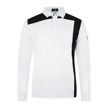 먼싱웨어 골프 의류 남성용 긴팔 티셔츠 옷깃 22 가을 캐주얼 따뜻한 바닥 셔츠