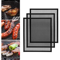 일본직발송 9. GWHOLE 바베큐매트 BBQ그릴시트 테프론그릴망 조리시트 베이킹메쉬매트 그릴석쇠 재사용가, One Color