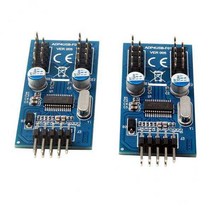 2x마더보드 USB 9Pin 헤더 분배기 1 ~ 4 확장 케이블 포트 승수, 56x25x11mm, 설명, 다색