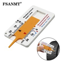 다기능 측정도구 0 20mm 자동 자동차 휠 트레드 깊이계 깊이 표시기 눈금자 플라스틱, 푸른