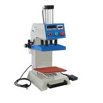 자동 공압 열프레스기 열전사 라벨링 로고 DIY 프린팅, 15 x 30cm