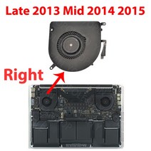 전체 테스트 원본 A1398 왼쪽 오른쪽 CPU 냉각 팬 MacBook Pro Retina 15 