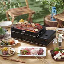 Iwatani 이와타니 야끼토리 화로구이 야외 캠핑 버너 21년산 CB-ABR-2, 이와타니 화로 전용 석쇠판 2장 세트