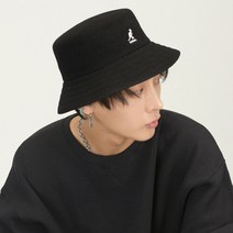 캉골 울 버킷햇 K3191ST, BLACK