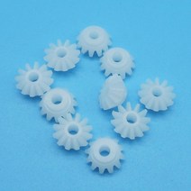 s122.5a 0.5m 베벨 기어 12 치아 2.5mm 샤프트 구멍 플라스틱 치아 기어 장난감 부품 액세서리 10 개몫, 12개의 이빨, 2.5mm 타이트