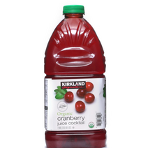 커클랜드 시그니춰 유기농 크랜베리 주스 Organic Cranberry Juice 2.84L, 크랜베리 주스 2.84L x 2병