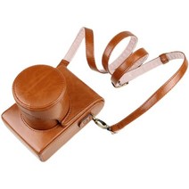 카메라 케이스 Leica Q2 Typ701 캐논 m200 m6 LUMIX GX9 GX85 가방 피부에 대 한 전신 정확한 맞는 PU 가죽, 02 주황색