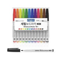 펜맥스 12각 세필 보드마카 12색 혼합색상 1세트