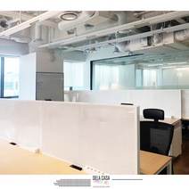 [디디지메이트]델라카사 철제타공판 책상파티션, 블랙-화이트_600*600