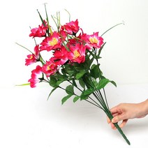 조아트 3+2행사 인테리어조화 꽃 성묘꽃 산소꽃 납골당꽃 40종 모음, 12_다알리아-형광퍼플