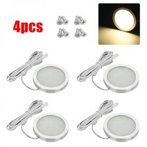 RV파트 캠핑카파트 캠핑카 4pcs 인테리어 조명 보트 캠핑 트레일러 조명 led 스포트 라이트 밴 캠퍼 캐러밴 조명 캠핑카 12v led 조명 캠핑, 3000k 따뜻한 흰색