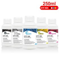DTF 잉크 키트 250ML 5 개 핫멜트 파우더 직접 프린터 필름 열전달 PET, [02] DTF ink set