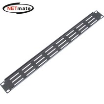 넷메이트 CYPV-1U(Black) 허브랙 통풍식 블랭크 판넬(1U/블랙)