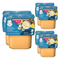 거버 어린이 액상 식품 113g 2개입, 하와이안 딜라이트(Hawaiian Delight), 6개, 226g