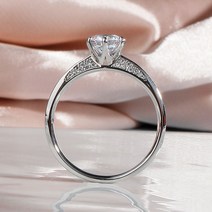 5부 다이아 반지 천연 GIA F Si2 무광 노블레스 프로포즈 예물 결혼 기념일 선물