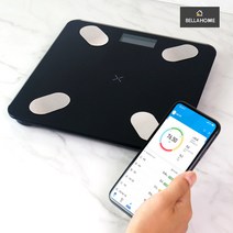 [KT알파쇼핑][벨라홈] 블루투스 스마트 체중계(CN8372), 화이트_색상_상세페이지참조, 화이트