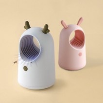 무디 버즈 LED 가정용 모기 포집기 포충기 모기트랩 모기잡는기계, 핑크