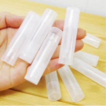 만들기수업용 반투명 립스틱 립밤 공병 10P 원형 소분 재료 소분용기