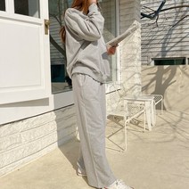 민트위니 여성용 유니언세트 맨투맨 홈웨어 트레이닝복 츄리닝 와이드팬츠 운동복