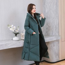 구스 다운 롱패딩 남자 여자 경량 Xlong Oversize Parkas Coat 흑인 여성 패딩 면 자켓 Loose Over Knee Thicken Parka 코트