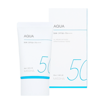미샤 올 어라운드 세이프 블록 아쿠아 선 50ml 끈적임 없는 촉촉한 밀착감 선사!, 1개