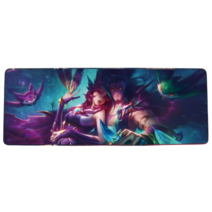 롤 LOL 디자인 마우스 패드 79종 시리즈 리그 오브 레전드 장패드 3mm 두께, 900x400mm + 3mm개, 스타 가디언