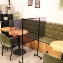업소 매장용 테이블 가림막 바퀴있는버전 파티션 용칸막이 교실 식당