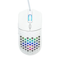 맥스틸 VOLT G1 광축 타공 LED 게이밍마우스 게임용 업무용, 화이트