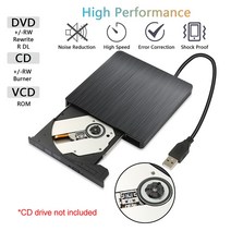 블루레이플레이어 5gbps usb 2.0 외부 dvd cd-rom rw 플레이어 광학 드라이브 인클로저 케이스 노트북 데스크탑 노트북 컴퓨터 드라이브 없음