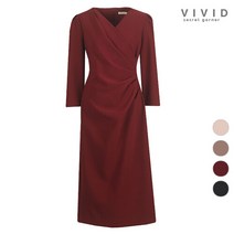 [비비드 시크릿가너] [VIVID SG]VIVID 여성 랩 셔링 가을 원피스
