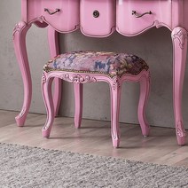 [리체갤러리] 엘라 핑크 사각 스툴, 단품