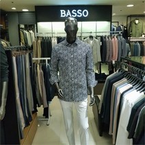 바쏘 NC02 긴팔 이태리수입 패턴셔츠 BSV1-TT43