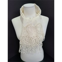 송이 자수 미니 스카프 머플러