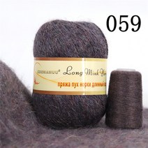 자이언트얀 밍크 캐시미어 혼합 원사 50g 20g 긴 머리 손 스레드 크로 셰 카디건 스카프 Sof, [66] 059