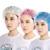 일회용 위생모자 100매 대용량 부직포 요리 헤어캡, bn  2-위생모자-흰색, 100개