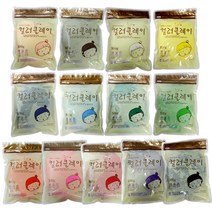 대한산업 컬러클레이 500g 대용량 리필 지퍼백 18색상, 흰색